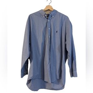 Ralph Lauren Yarmouth Blue Label Embroidered Logo Button Down Mens Shirt…